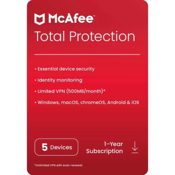 McAfee total protection 5 devices